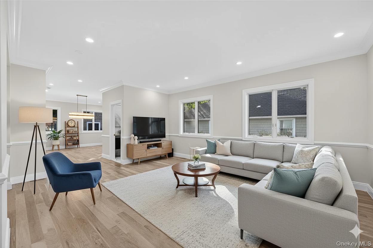 Furnished living room after virtual staging